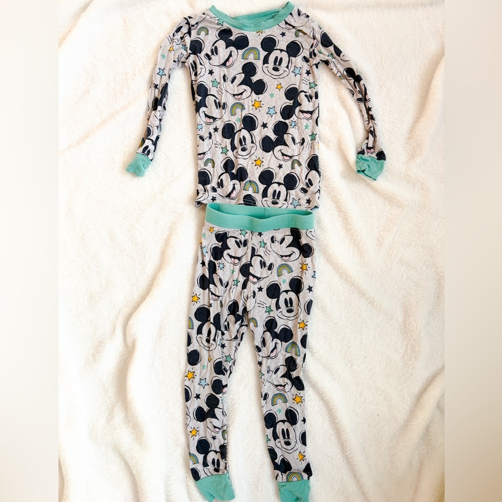 Little Sleepies 2 Piece PJs - 2T - Mickey Mouse Print